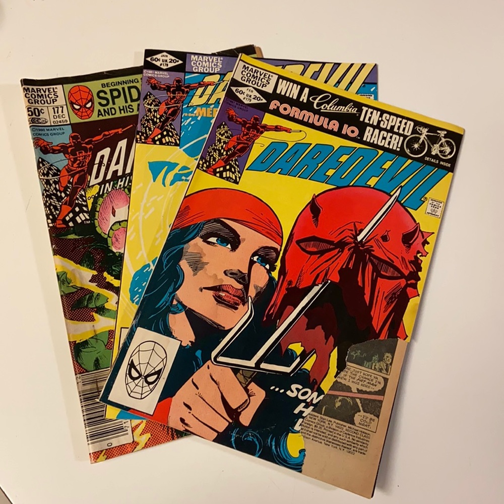 Marvel Daredevil #177, 178, 179 vintage
